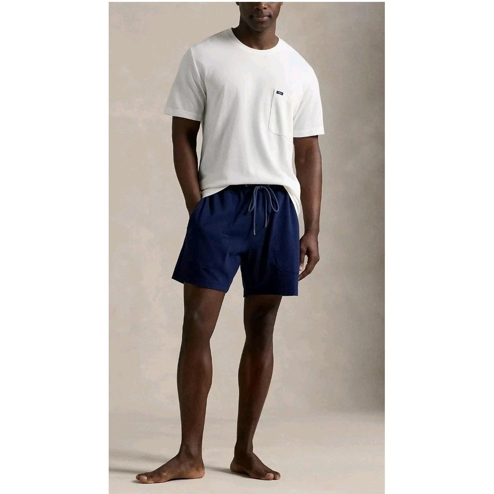 Polo Ralph Lauren Men's Navy Blue Waffle Knit Thermal Sleep Shorts Size XL